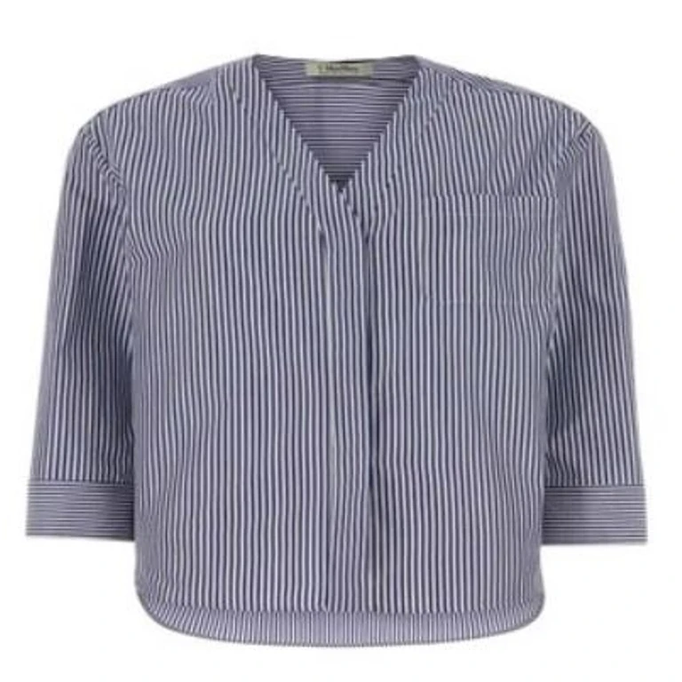 S Max Mara Shirts Riga Blu - Women