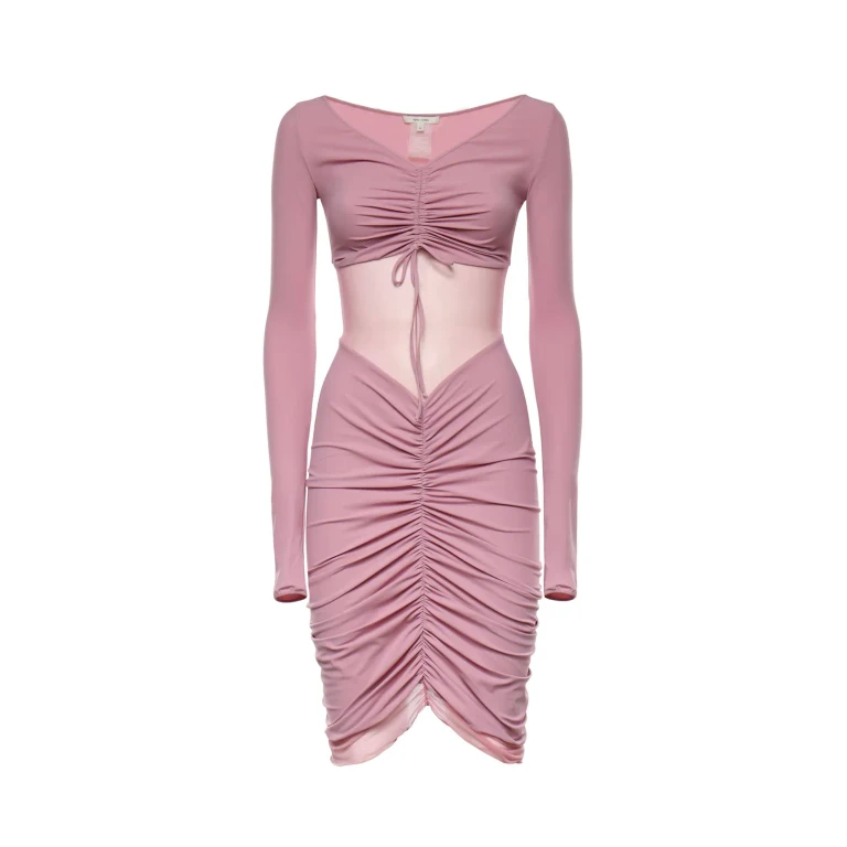Nensi Dojaka Ruched Ballet Mini Dress