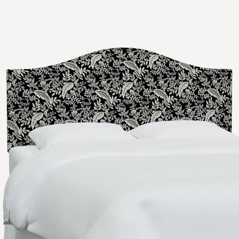 Rifle Paper Co Mayfair Canopy Black & Cream Full Headboard