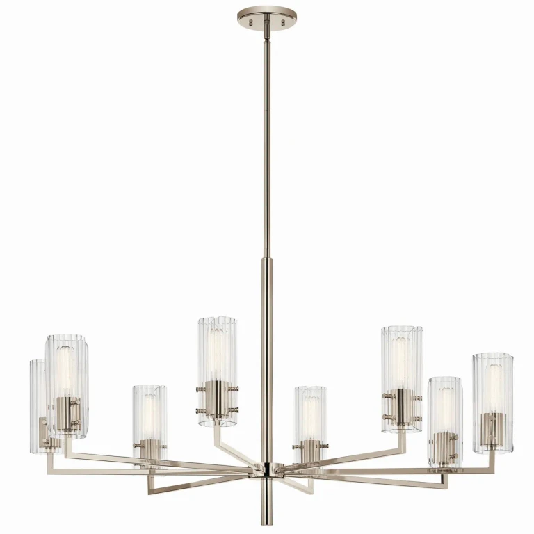 Polished Nickel Chandelier from the Velestino Collection