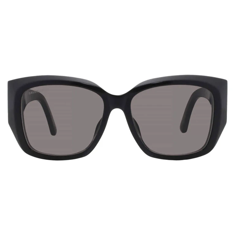 Balenciaga Grey Butterfly Ladies Sunglasses BB0445SK 001 56