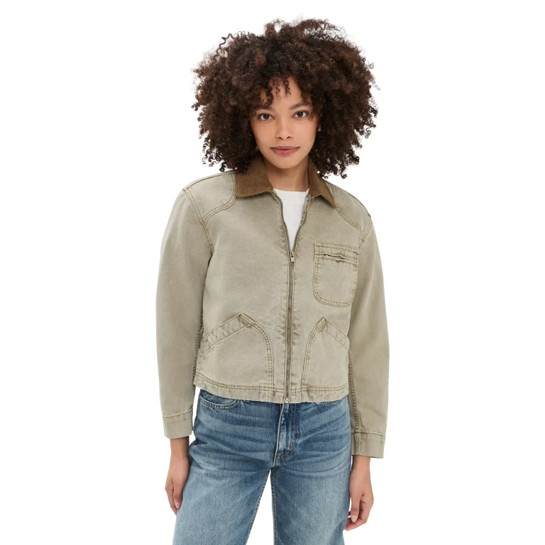 SLVRLAKE Harley Crop Worker Jacket Rocky Mountain L