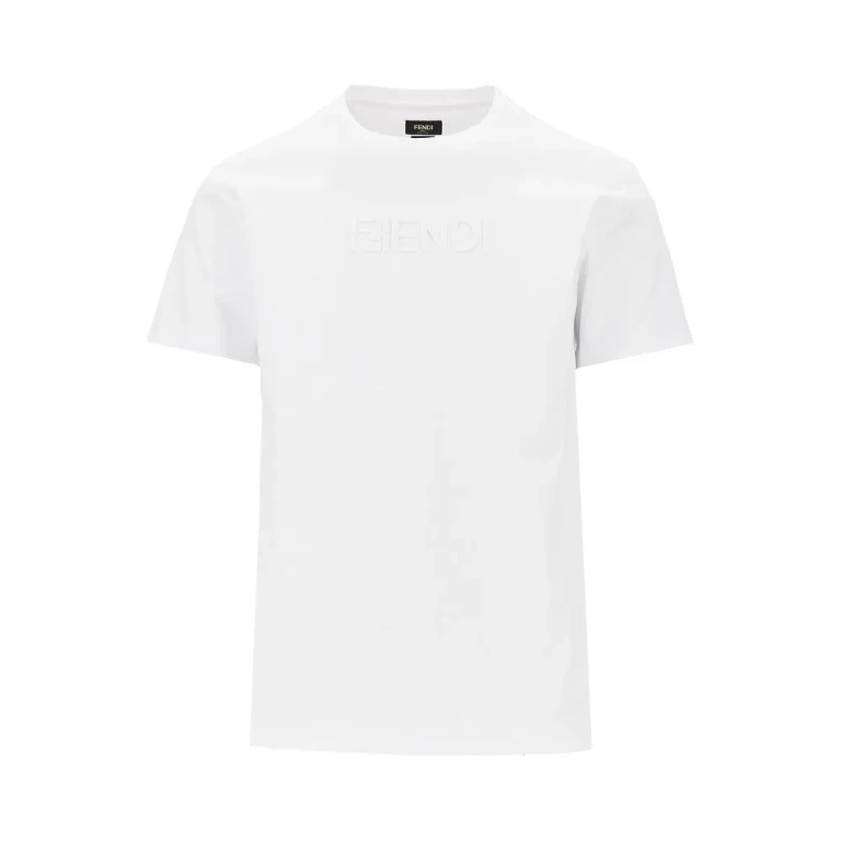 Camiseta Fendi con logo bordado corte slim para hombre talla S