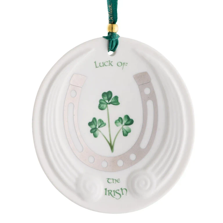 Belleek Classic Luck of the Irish Hanging Ornament