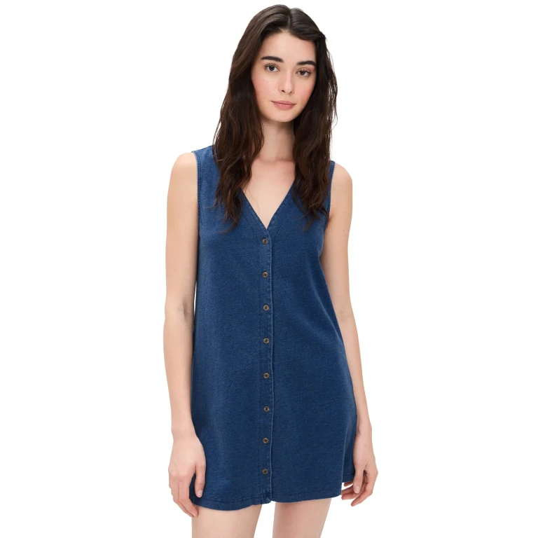 Z Supply Solace Mini Dress Indigo L