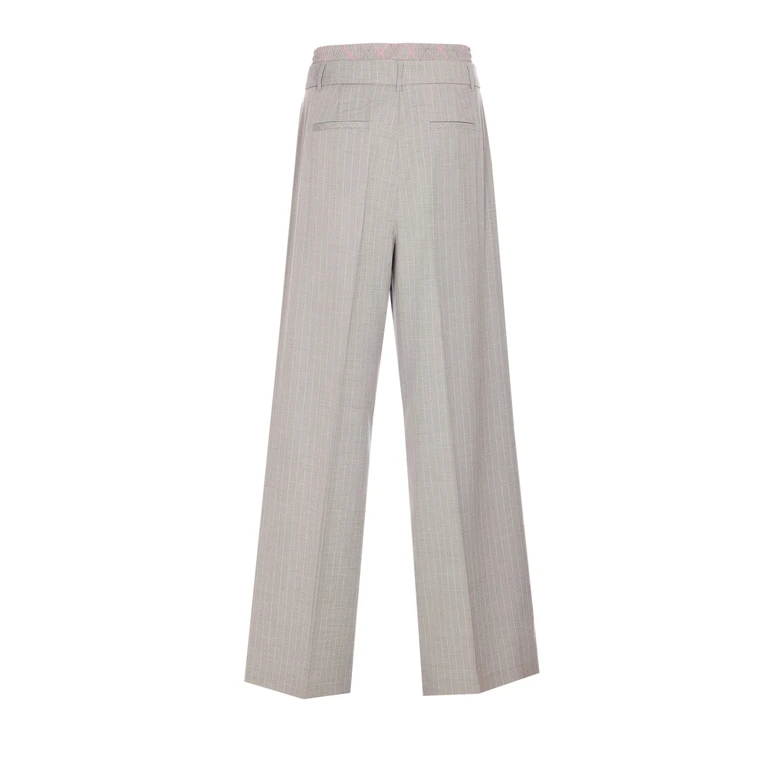 Liu Jo Trousers Grey Polyester - Women