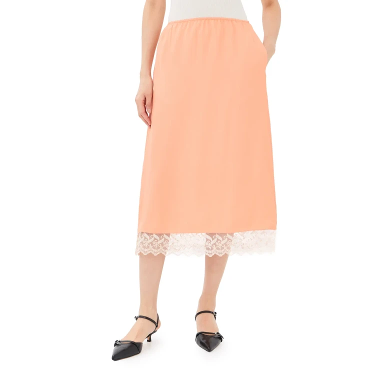 Saia Simone Rocha com acabamento em renda Negligee Clementine 12