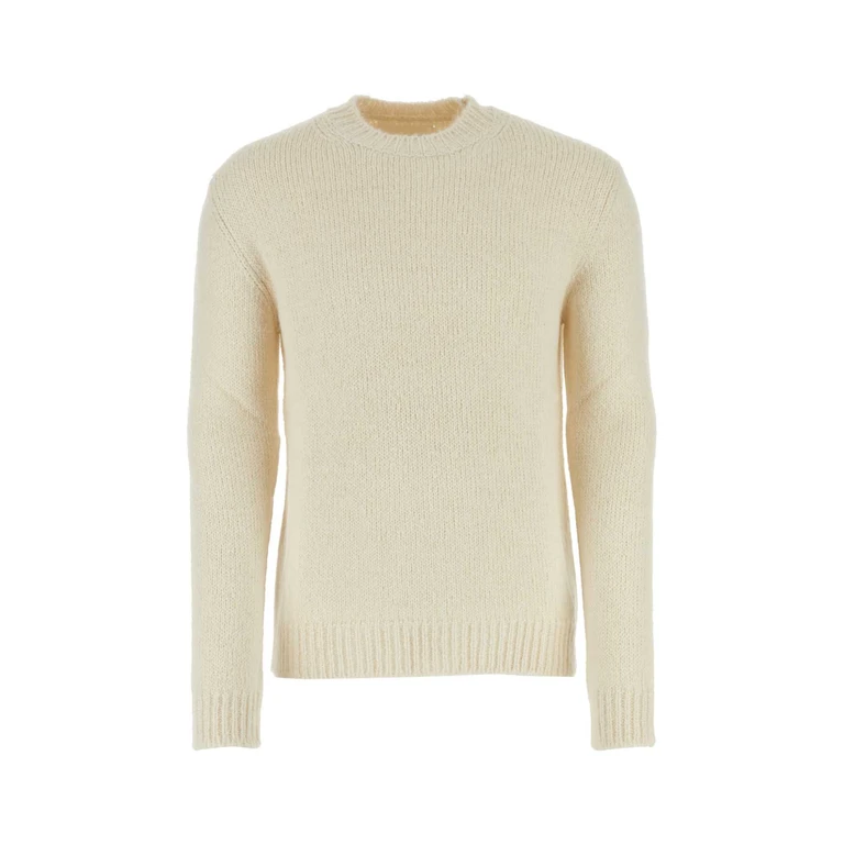 Jil Sander Ivory Alpaca Blend Sweater 105 Maglieria - Men