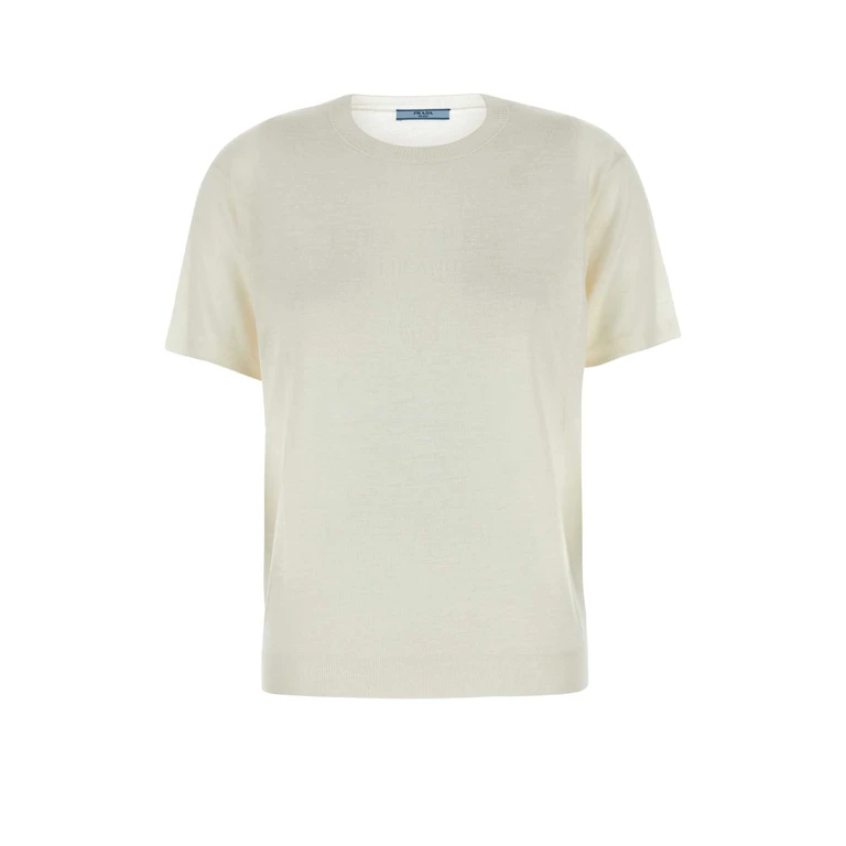 Ivory Cashmere Sweater Naturale Exterior: Maglieria - Women