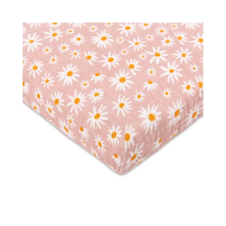 Babyletto All Stages Midi Crib Sheet in Gots Certified Organic Muslin Cotton