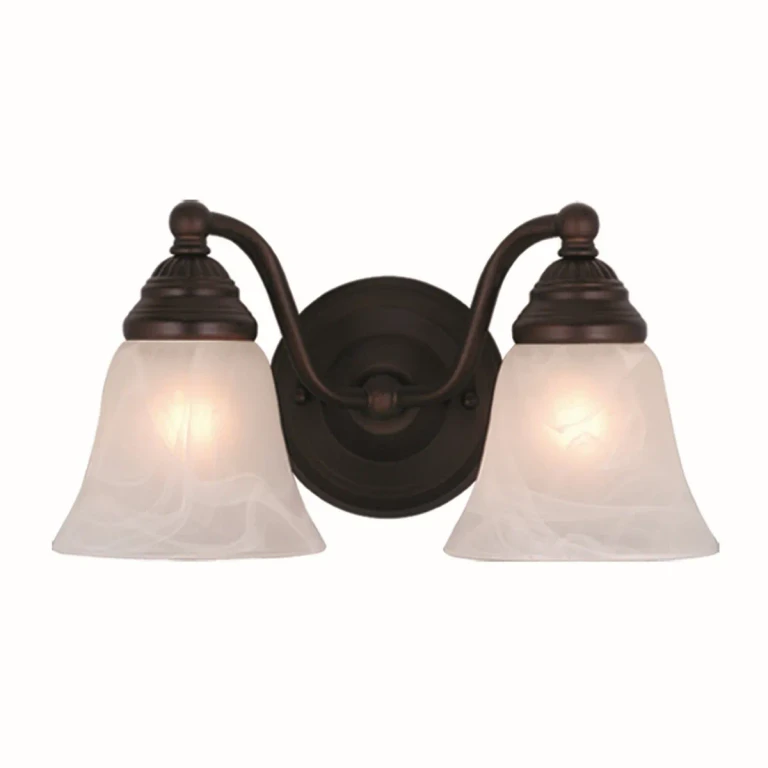 Standford 2-Light Bathroom Vanity Light in Oil Burnished Bronze
