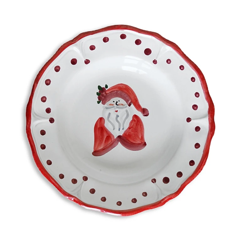 La Gabbianella Babbo Natale Dinner Plate, Santa