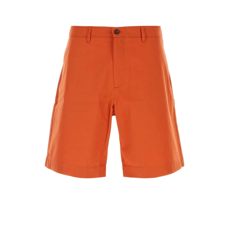 Maison Kitsune Mm01402ww0074 P674 Paprika Exterior: Cotton Short