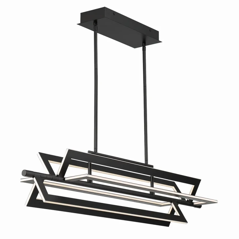 Black LED Chandelier from the Livra Collection