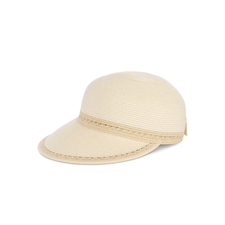 Fraas Woven Trim Wide Brim Sun Cap