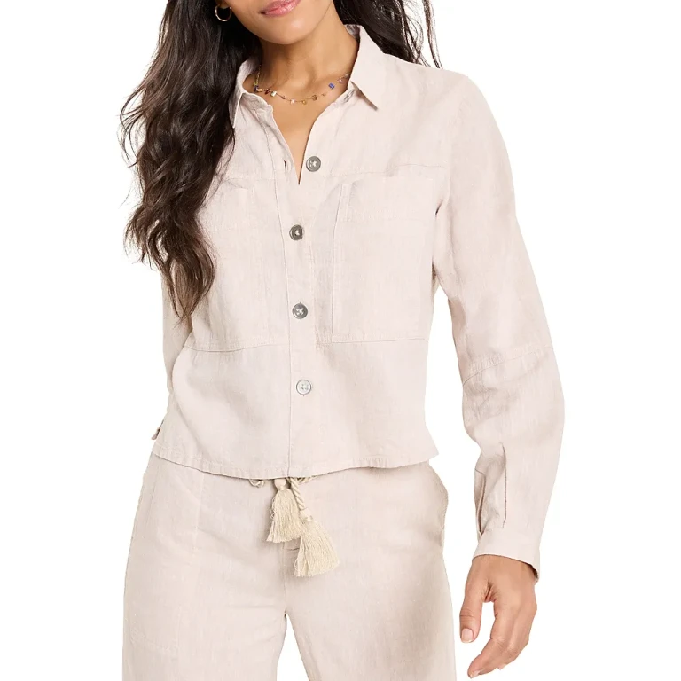 Nic+Zoe Rumba Linen Pocket Jacket
