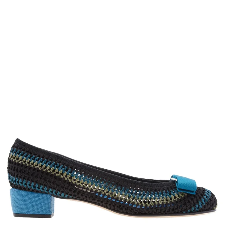 Ferragamo Vara Crochet Pumps