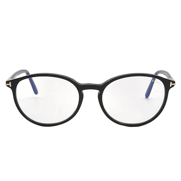 Tom Ford Blue Light Block Oval Ladies Eyeglasses FT5617-B 001 52