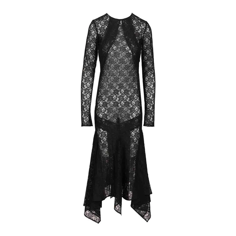 The Attico Robe Au Genou - Noir