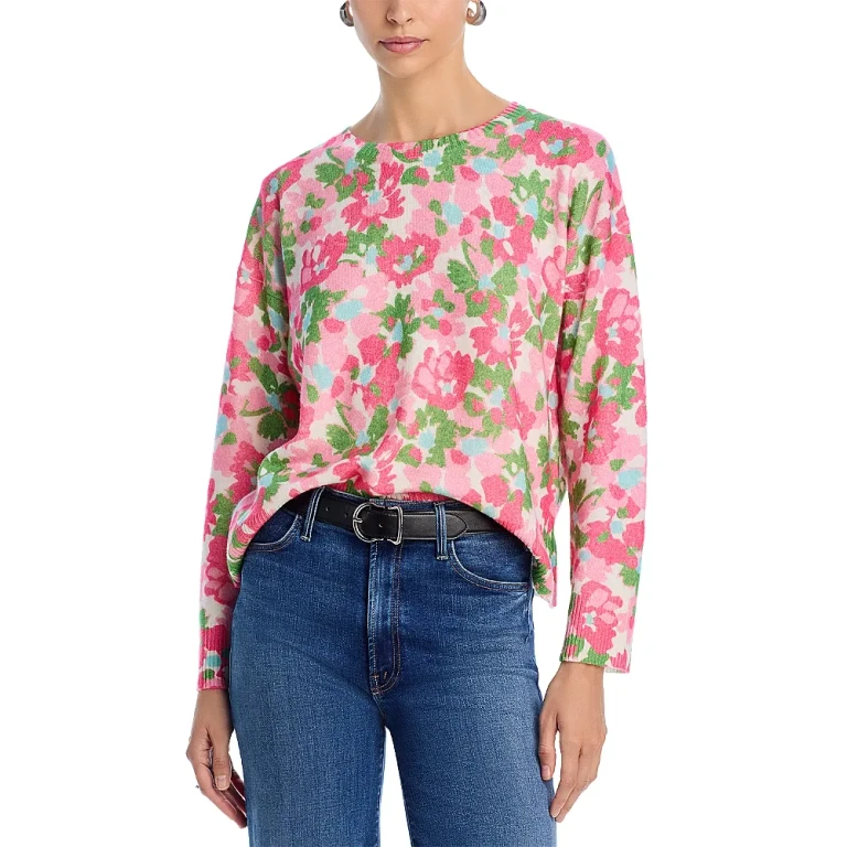 Spring Floral Crewneck Sweater - Exclusive