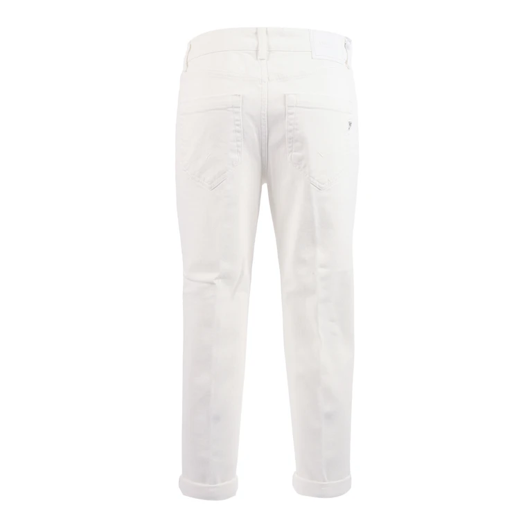 Dondup KOONS BOT GIOIE PANTS White Cotton Elastane Jean - Women