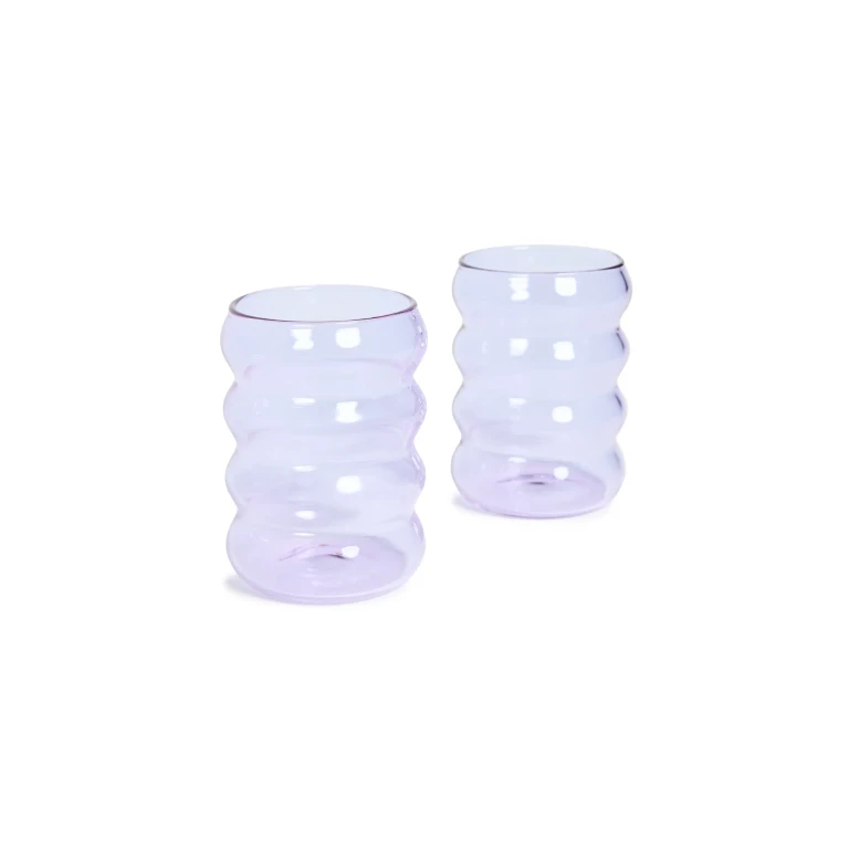 Sophie Lou Jacobsen 6oz Ripple Cup Set of 2 Amber One Size