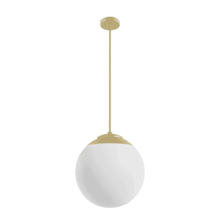 Modern Brass Three Light Pendant from the Hepburn Collection