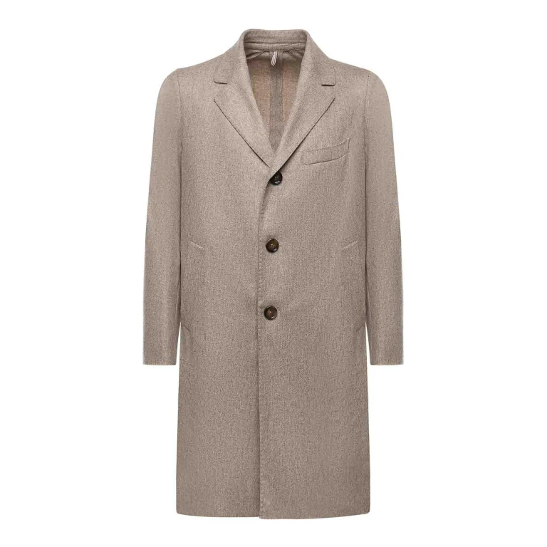Santaniello Manteau Au Genou - Beige