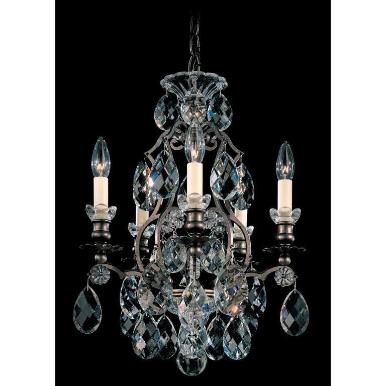 Renaissance 5-Light Chandelier in Antique Silver
