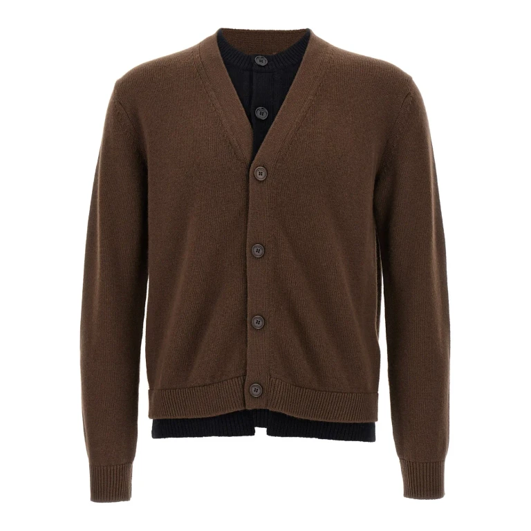 J. W. Anderson contrast Layered Cardigan