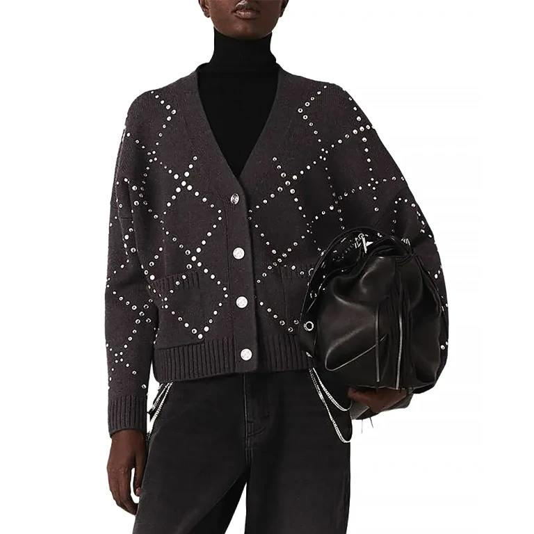 Maje Embellished Cardigan Sweater