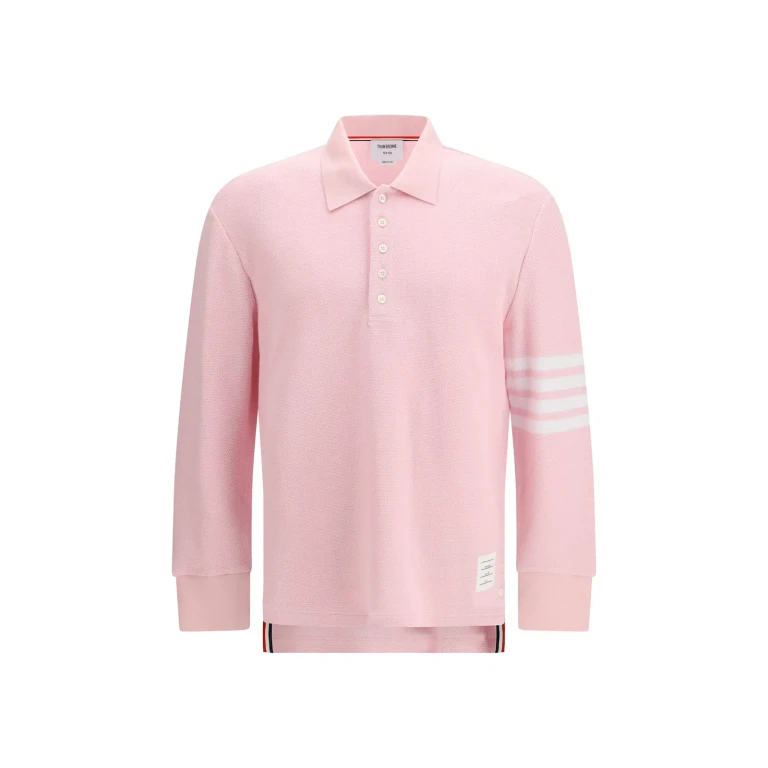 Thom Browne Piqué Long-sleeve Polo