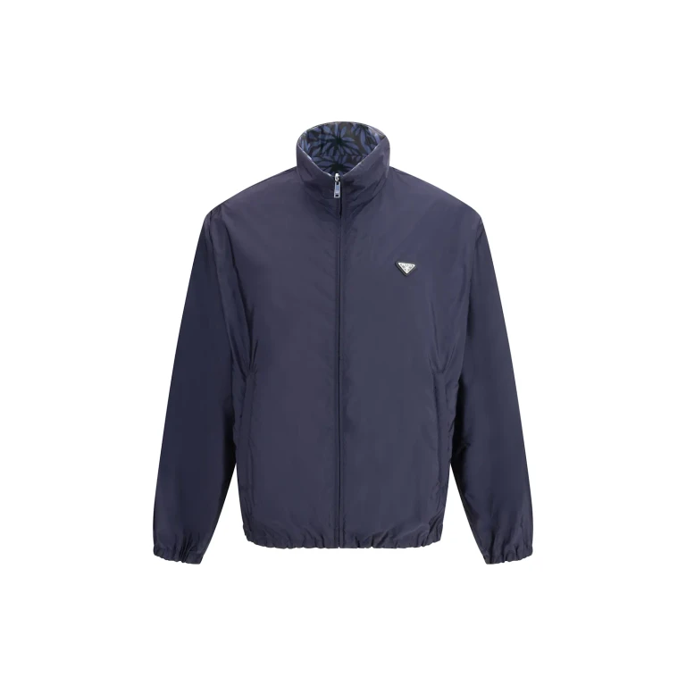 Prada Navy Blue Re-nylon Reversible Jacket