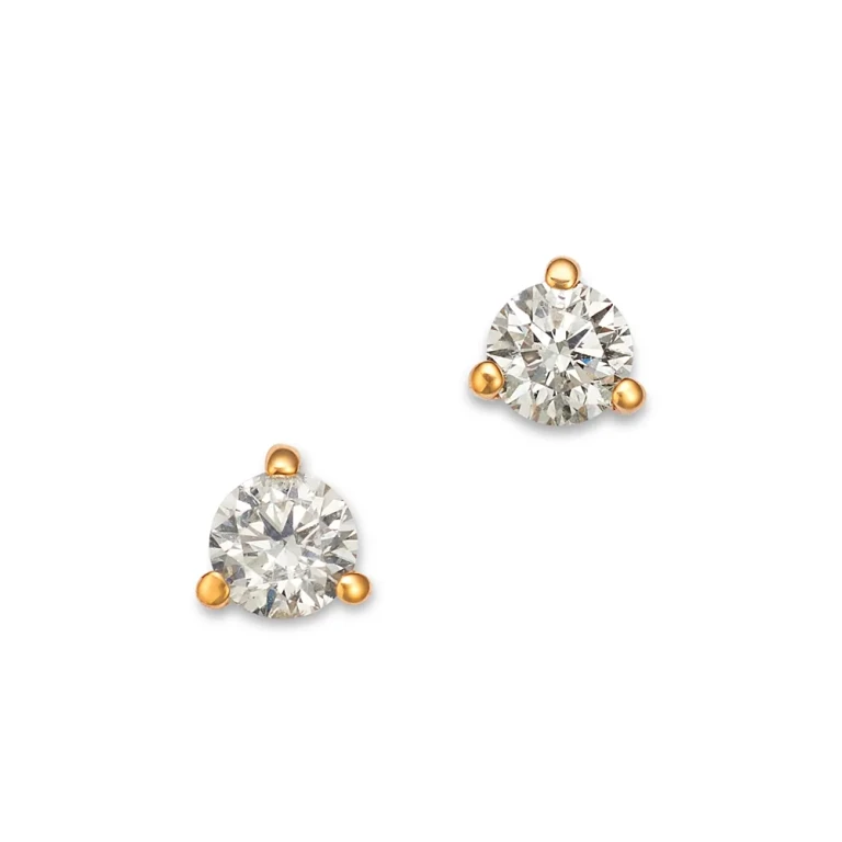 Diamond Stud Earrings in 14K Yellow Gold, 0.40 tcw