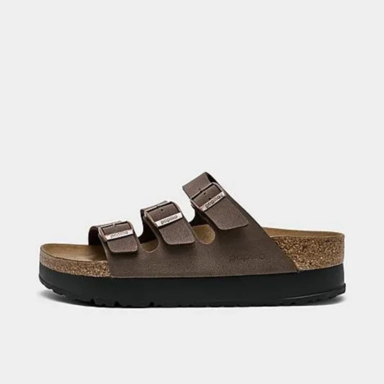 Birkenstock Women's Florida Flex Birko-Flor Platform Sandals in Eggshell Size: 36