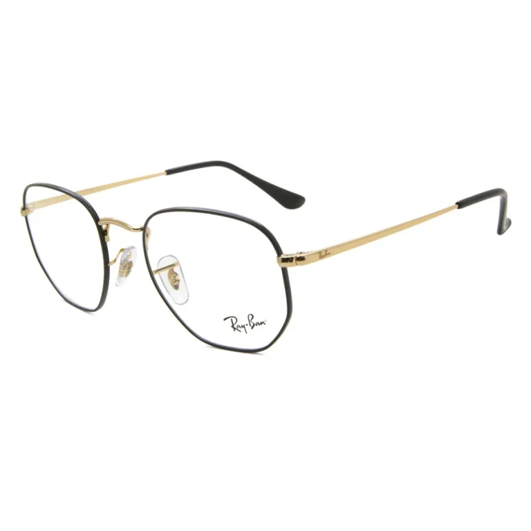 Ray Ban Hexagonal Optics Demo Geometric Unisex Eyeglasses RX6448 3175 48