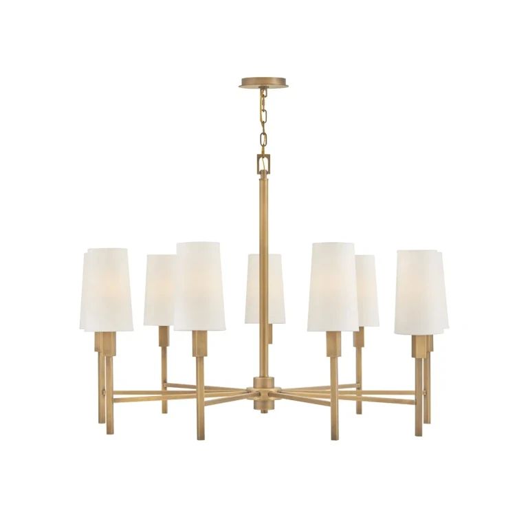 Heritage Brass LED Chandelier from the Fenwick Collection