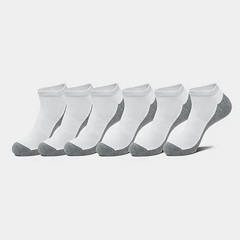 Men's No Show Socks (6-Pack) in White Size: Large