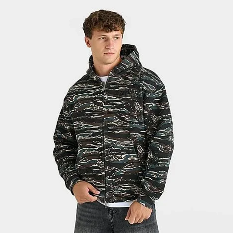 Supply & Demand Men's Harper Pullover Hoodie in Tiger Camo Size: Small