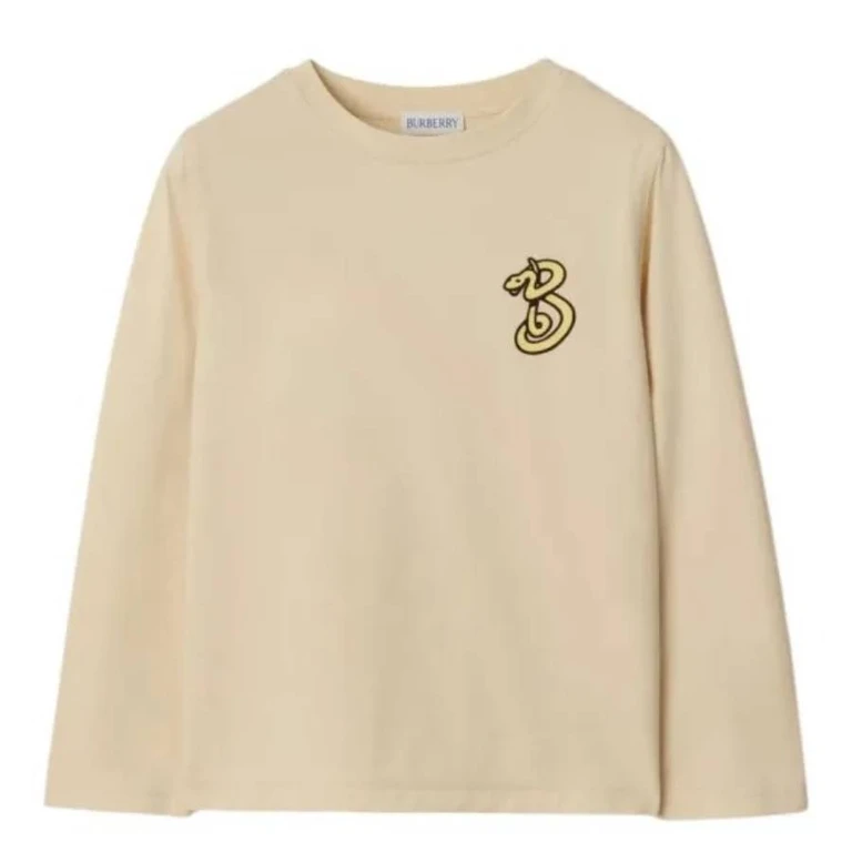 Burberry Kids Kooper Snake Print T-Shirt