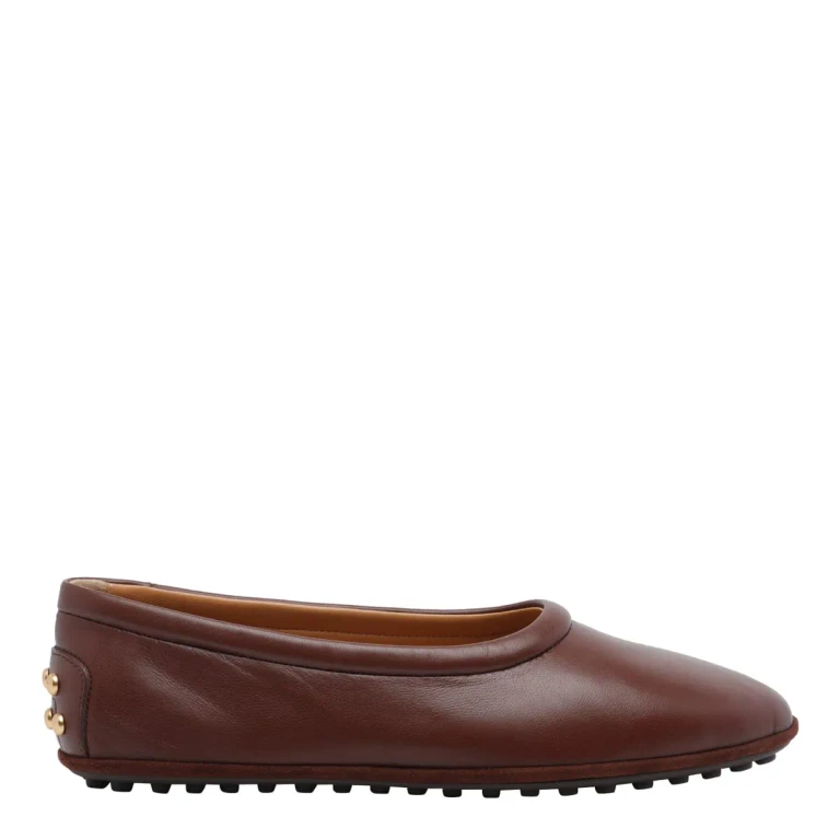Ballerine Tod's en cuir nappa marron