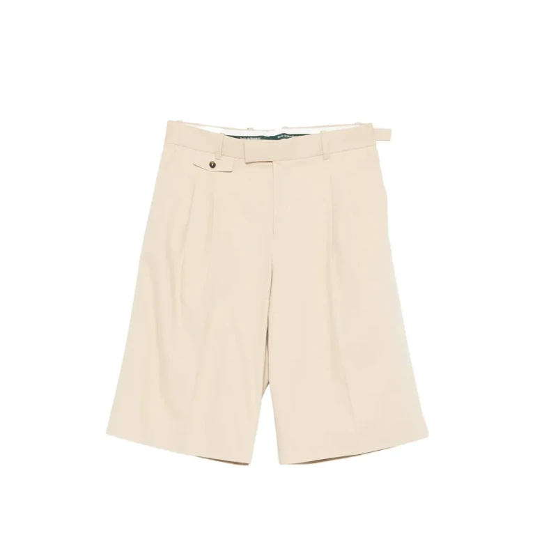 Drole De Monsieur Belt-loops Pleated Shorts