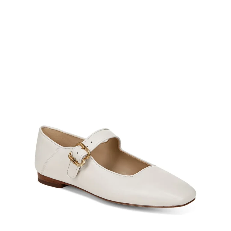 Sam Edelman Women's Michaela Square Toe Buckled Mary Jane Flats