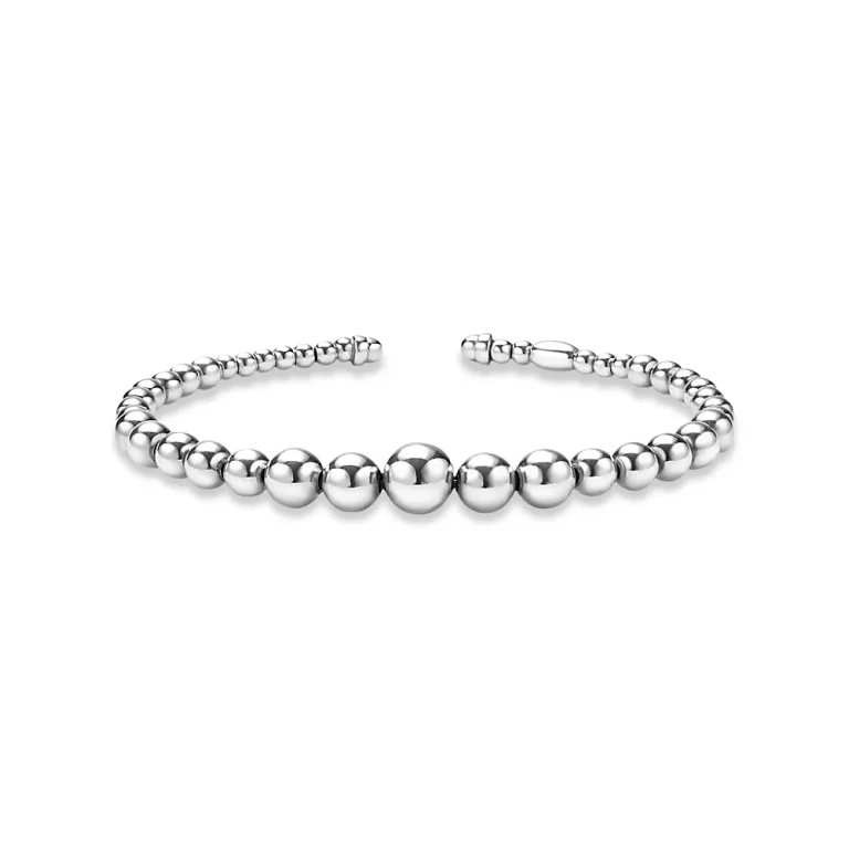 Lagos Sterling Silver Caviar Bubbly Beaded Cuff Bracelet