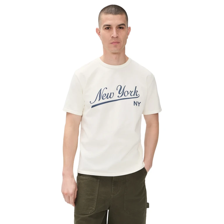 Knickerbocker Big League Heavyweight T-Shirt Milk M