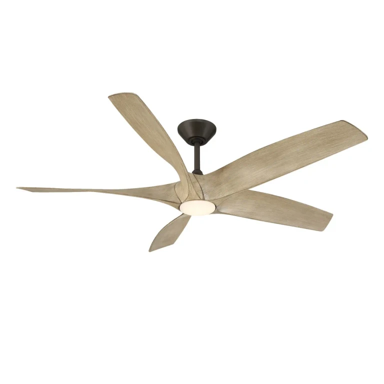 Bronze White Oak 62" Ceiling Fan from the Zephyr 5 Collection