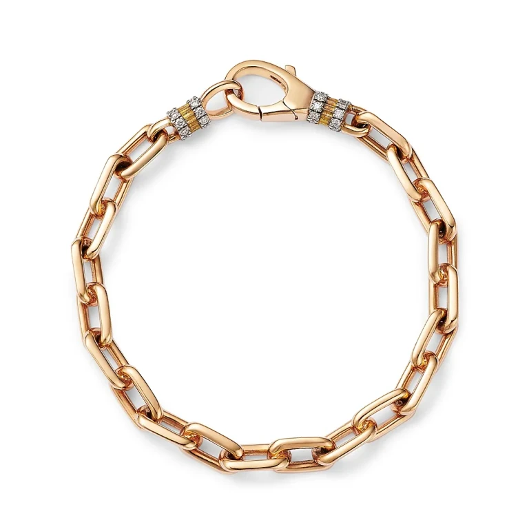 Walters Faith 18K Rose Gold Diamond Chain Link Bracelet