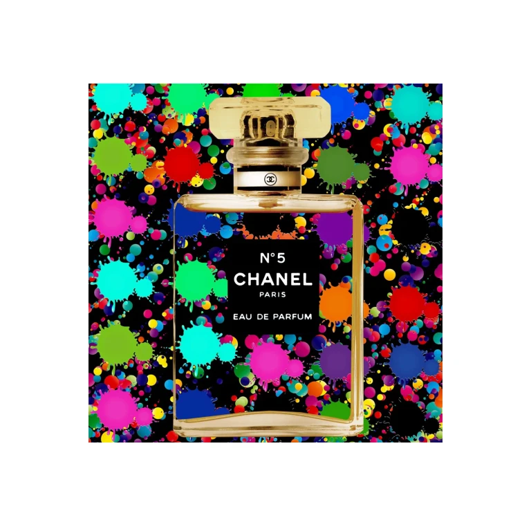 Multicolored Perfume Photographic Artwork | Andrew Martin Scent of Chanel