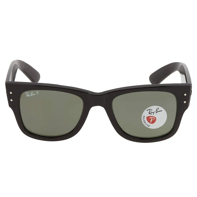Ray Ban Mega Wayfairer Polarized Green Square Unisex Sunglasses RB0840S 901/58 51