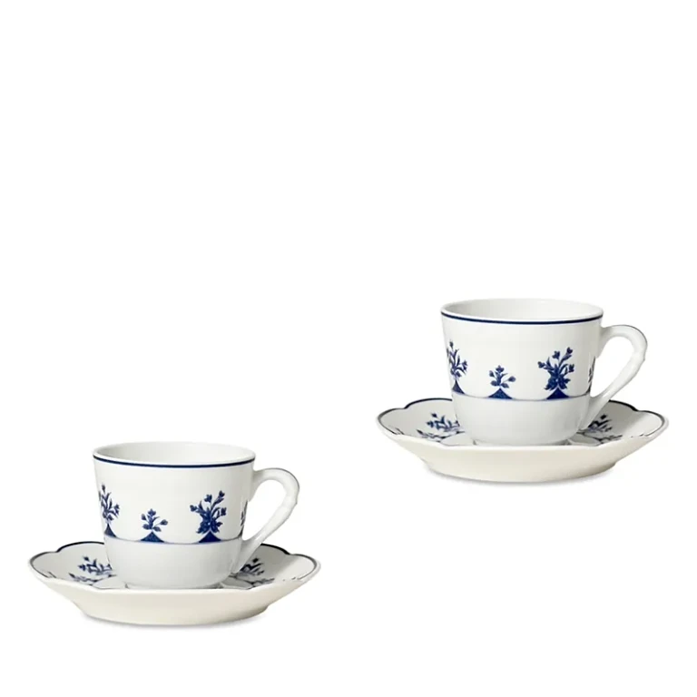 Bernardaud Chateaubriand Espresso Cup & Saucer, Set of 2